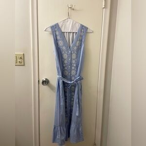 Draper James Button Up Shirt Dress with Tie